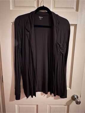 GapBody Women’s Black Open-Front Modal Cardigan Hoodie